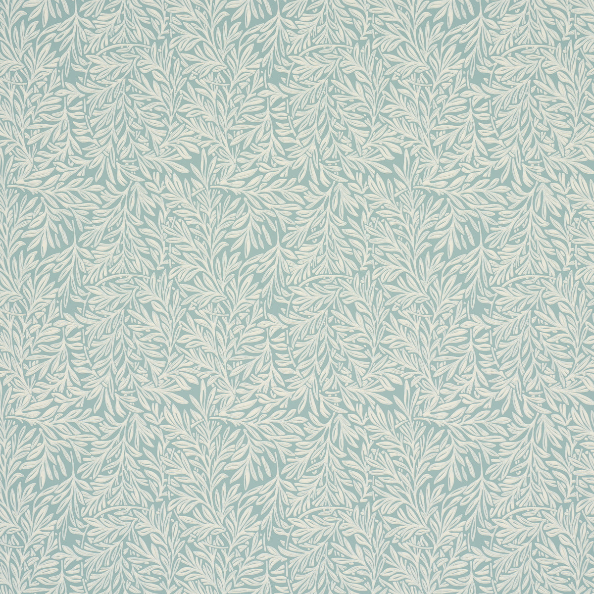 Schumacher Willow Leaf Aqua Wallpaper Sample 5004139