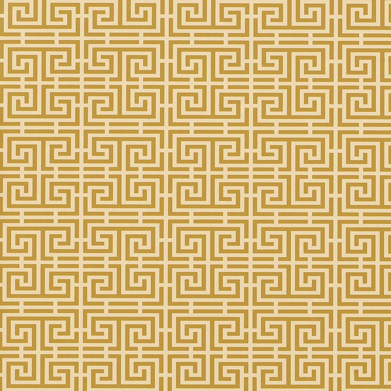 Schumacher Chinois Fret Sand Wallpaper 5004164