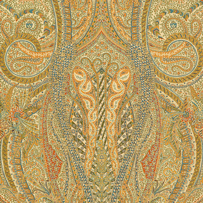 Schumacher Emile Cachemire Spice Wallpaper Sample 5004191