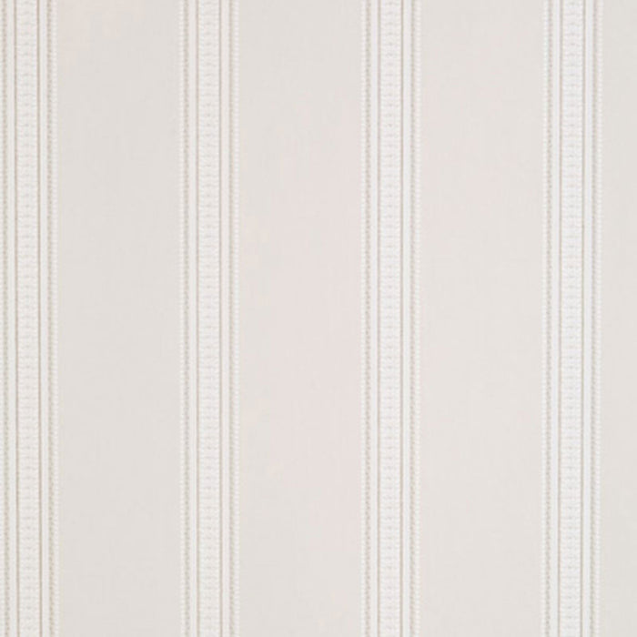 Schumacher Lorraine Stripe Limestone Wallpaper Sample 5004581