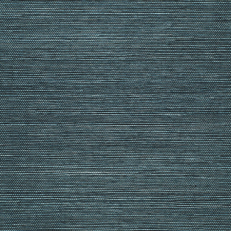 Schumacher Haruki Sisal Peacock Wallpaper Sample 5004712