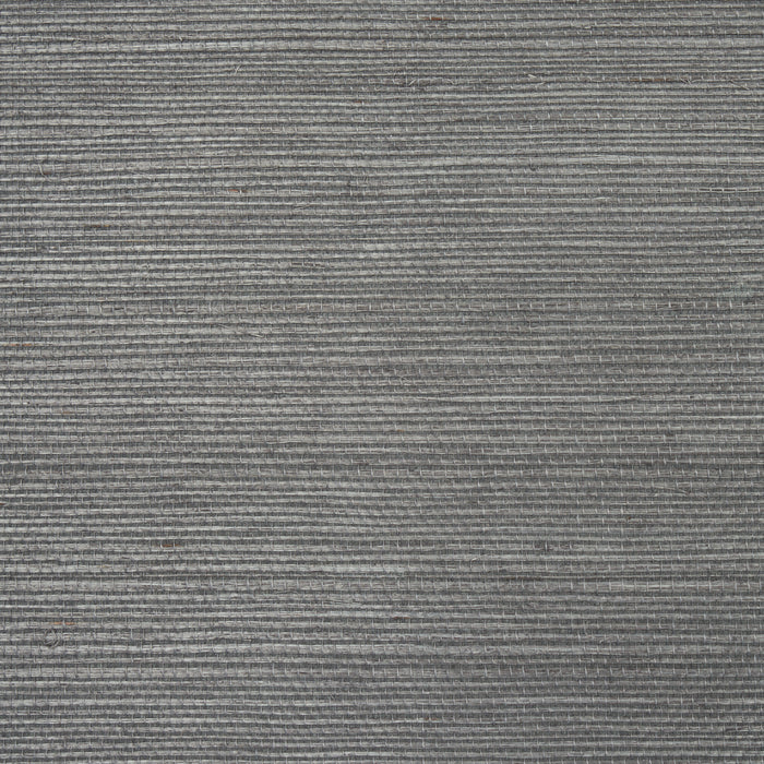 Schumacher Haruki Sisal Charcoal Wallpaper Sample 5004720