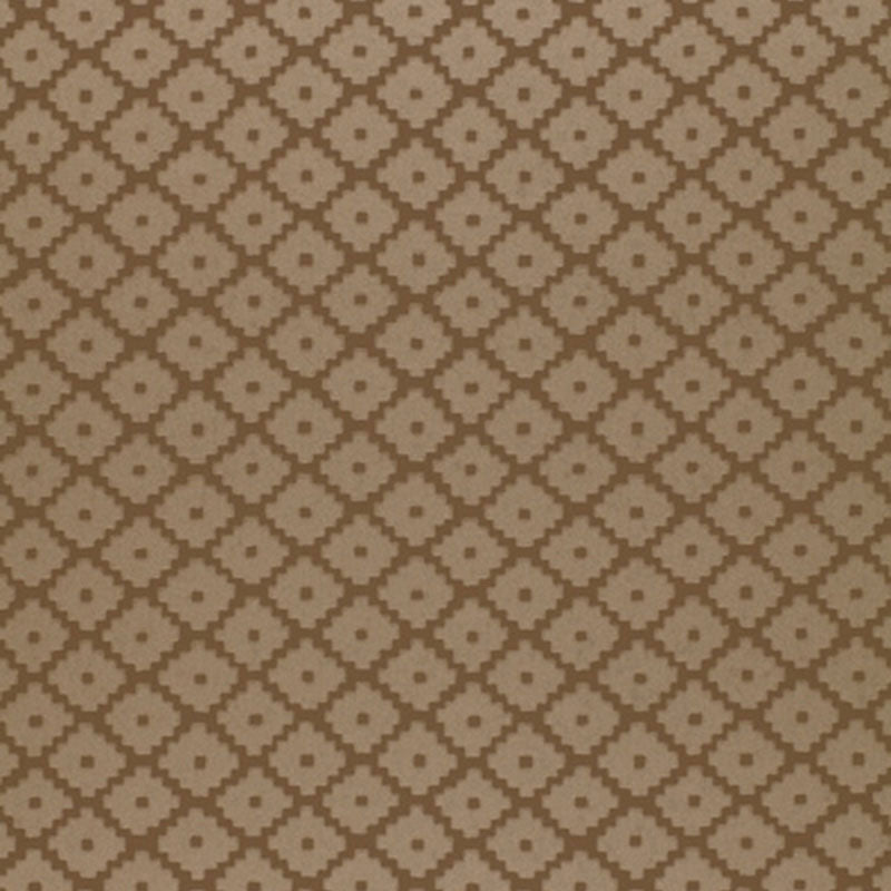 Schumacher Ziggurat Mink Wallpaper Sample 5004743