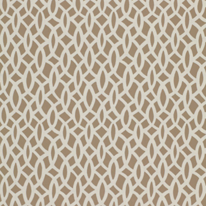 Schumacher Chain Link Flax Wallpaper Sample 5004753