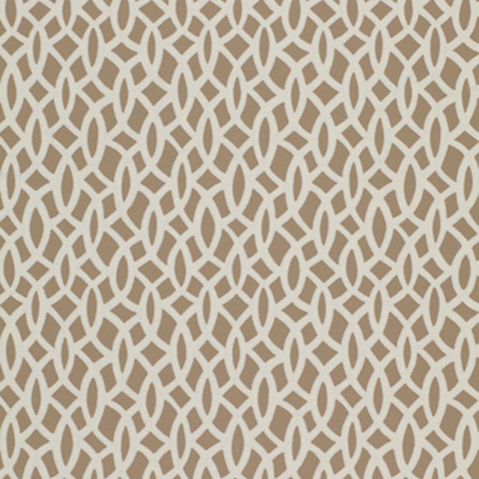 Schumacher Chain Link Flax Wallpaper Sample 5004753