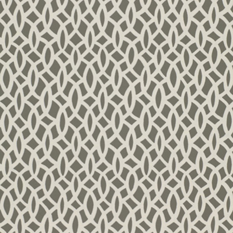 Schumacher Chain Link Charcoal Wallpaper Sample 5004754