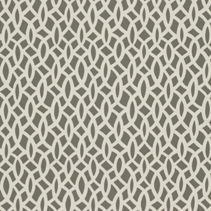 Schumacher Chain Link Charcoal Wallpaper Sample 5004754