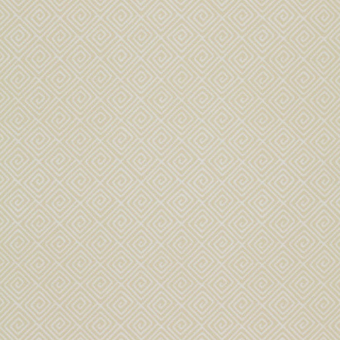 Schumacher Greek Key Bone Wallpaper Sample 5004760