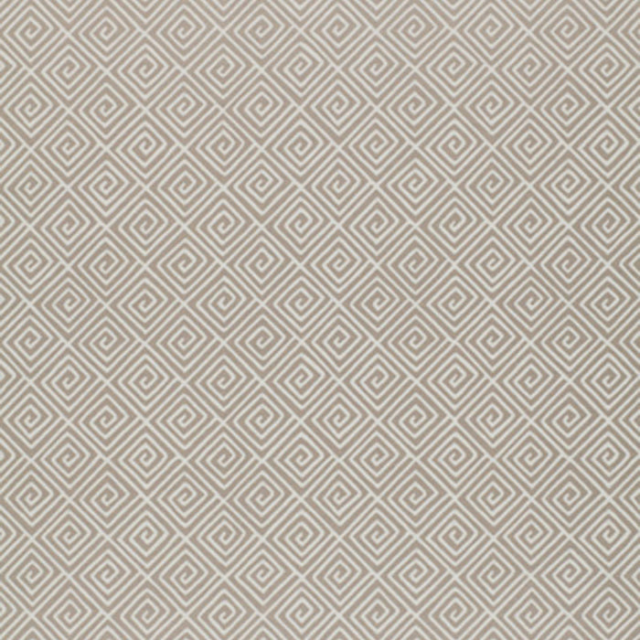 Schumacher Greek Key Silver Wallpaper Sample 5004762