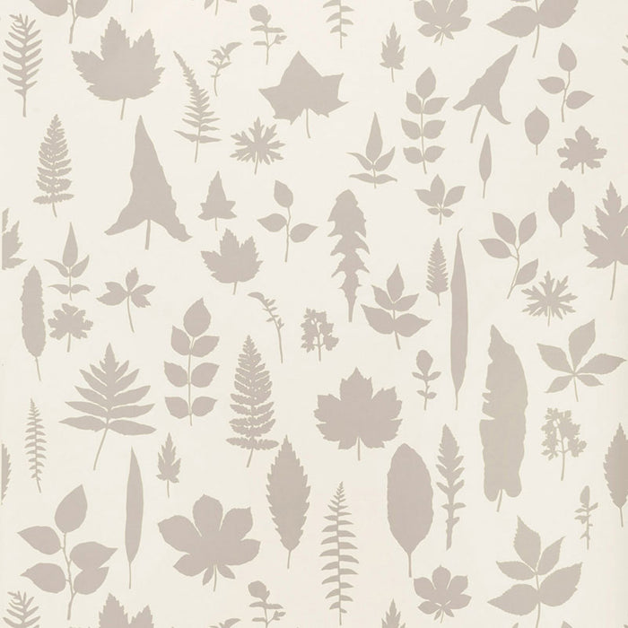Schumacher Leaves Platinum Wallpaper Sample 5005020