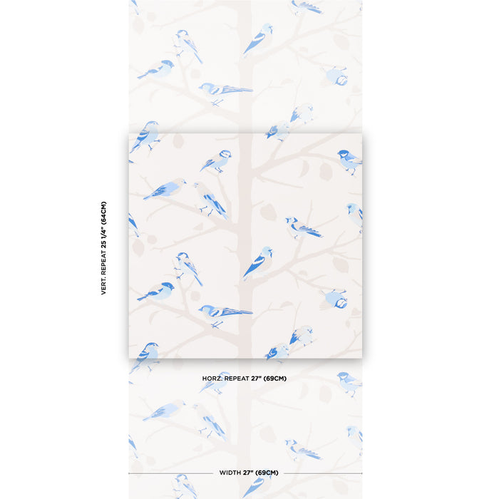 Schumacher A-Twitter Blues Wallpaper Sample 5005034
