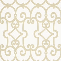 Schumacher Manor Gate Sand Wallpaper 5005052