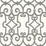 Schumacher Manor Gate Charcoal Wallpaper Sample 5005053