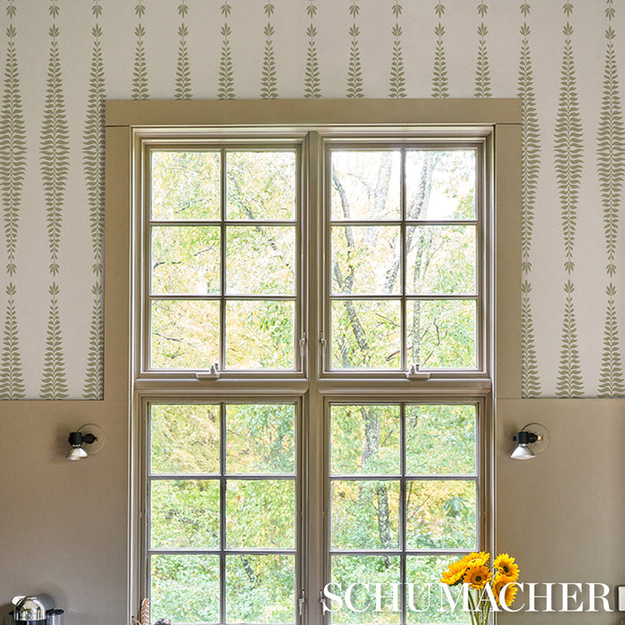 Schumacher Fern Tree Sage Wallpaper 5005076