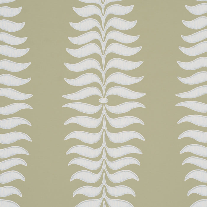 Schumacher Fern Tree Olive Wallpaper Sample 5005077