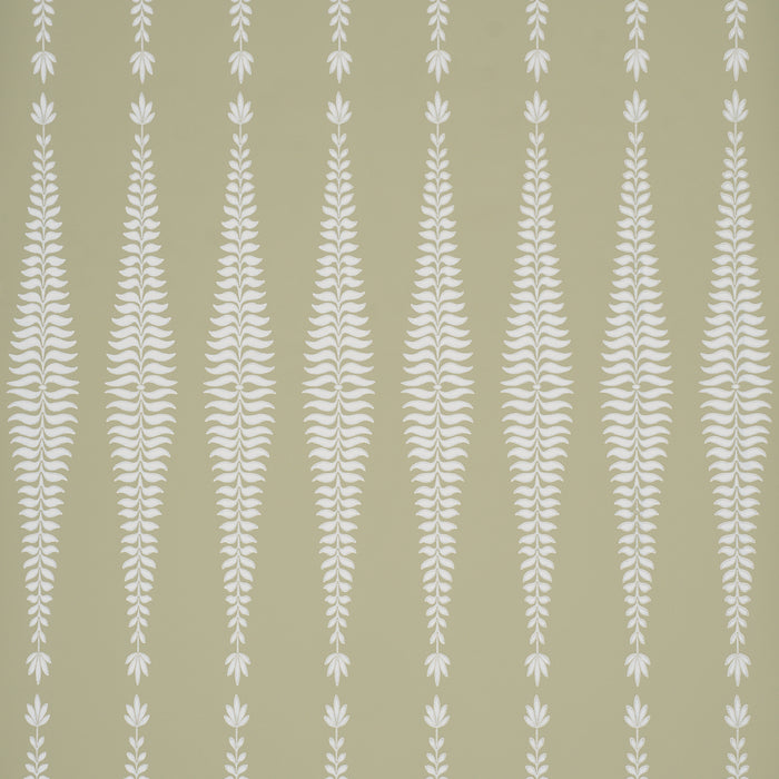 Schumacher Fern Tree Olive Wallpaper Sample 5005077