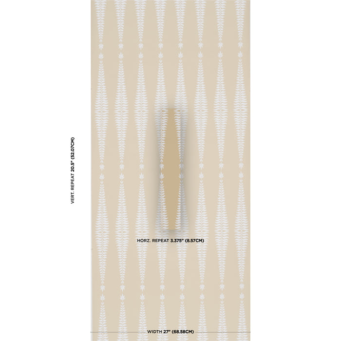 Schumacher Fern Tree Ochre Wallpaper Sample 5005078