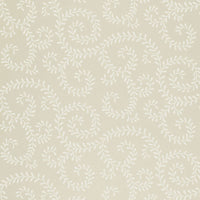 Schumacher Leafy Scroll Bone Wallpaper 5005091
