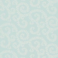 Schumacher Leafy Scroll Sky Wallpaper 5005092