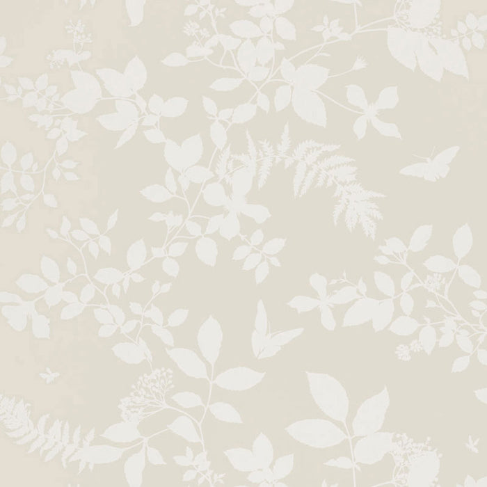 Schumacher Shadow Vine Bone Wallpaper Sample 5005100