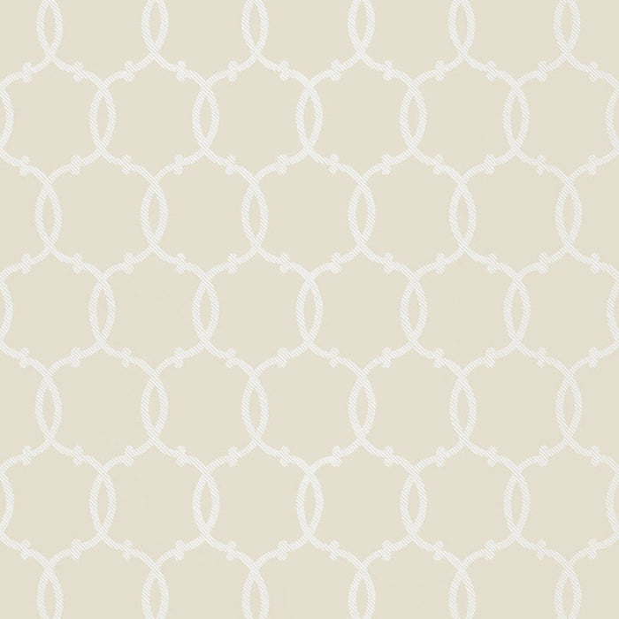 Schumacher Tracery Bisque Wallpaper Sample 5005122