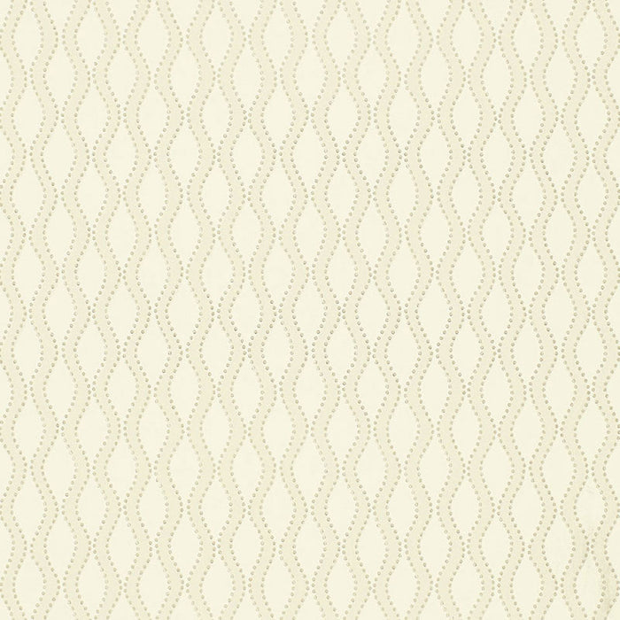 Schumacher Ribbon Wave Bone Wallpaper Sample 5005160