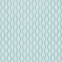 Schumacher Ribbon Wave Aqua Wallpaper 5005162