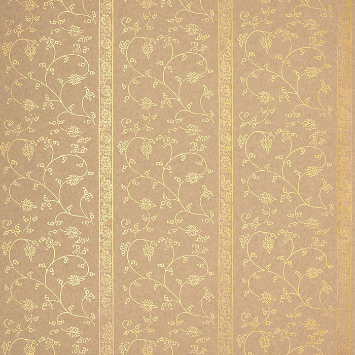 Schumacher Khanpur Vine Gilt Wallpaper Sample 5005213