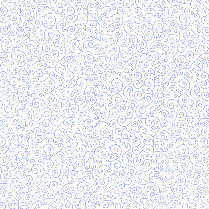 Schumacher Sangar Scroll Delft Wallpaper 5005221
