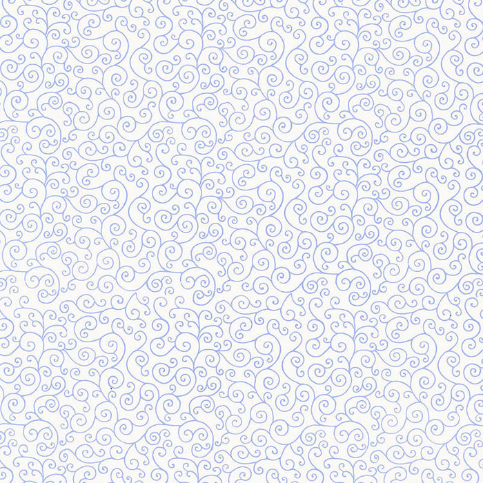 Schumacher Sangar Scroll Delft Wallpaper Sample 5005221