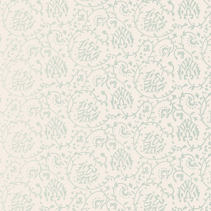Schumacher Sarana Vine Water Blue Wallpaper Sample 5005272