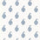 Schumacher Kerala Paisley Delft Wallpaper Sample 5005281