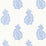 Schumacher Madras Paisley Delft Wallpaper Sample 5005301