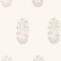 Schumacher Askandra Flower Oyster Wallpaper 5005310