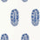 Schumacher Askandra Flower Delft Wallpaper Sample 5005311