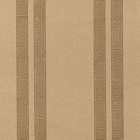 Schumacher Greek Key Stripe Tabac Wallpaper 5005364