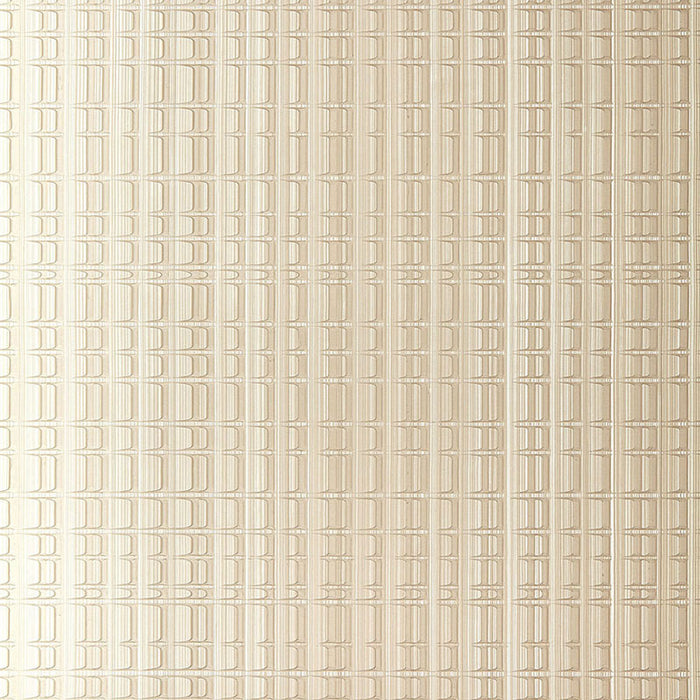 Schumacher Urban Stripe Silvered Taupe Wallpaper Sample 5005641