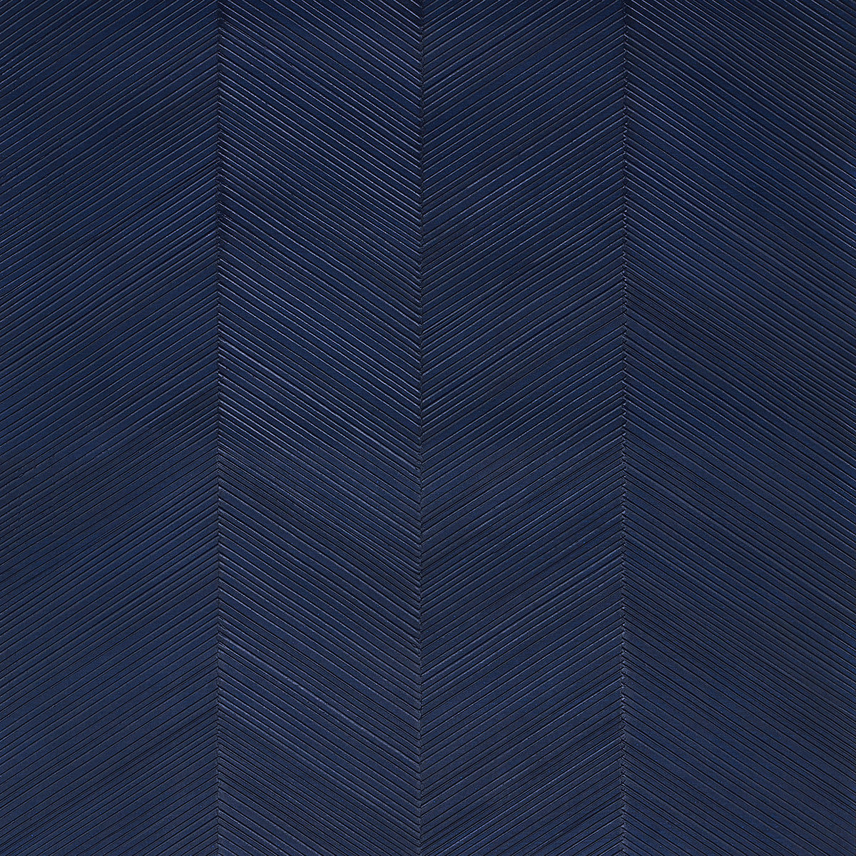 Schumacher Chevron Texture Midnight Blue Wallpaper 5005654
