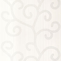 Schumacher Raindrop Scroll Pearl Wallpaper 5005701