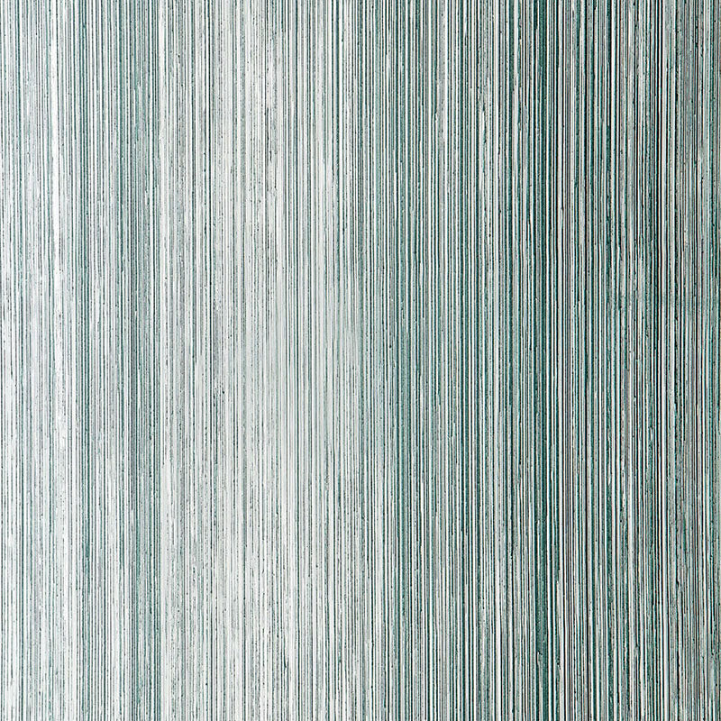 Schumacher Metallic Strie Turquoise Wallpaper Sample 5005713