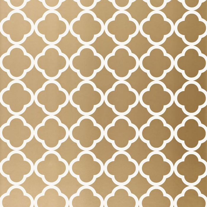 Schumacher Morocco Antique Gold Wallpaper Sample 5005873