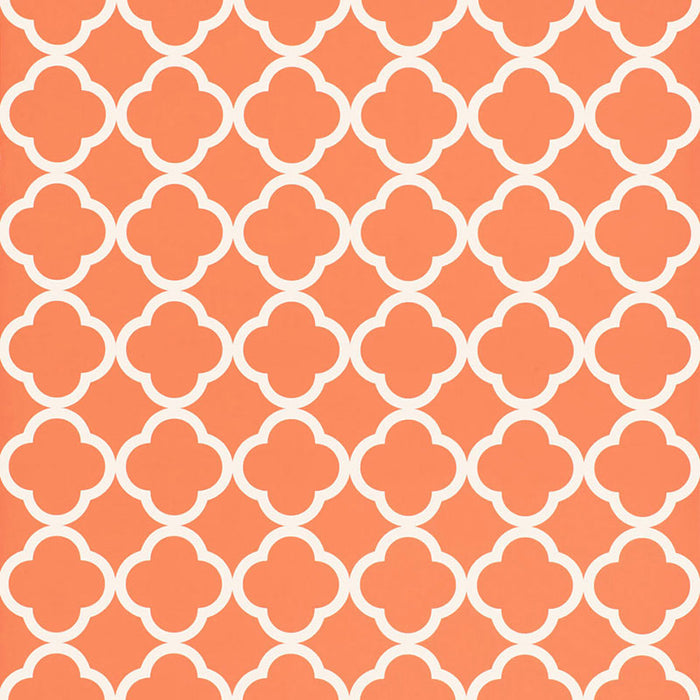 Schumacher Morocco Terra Cotta Wallpaper Sample 5005874