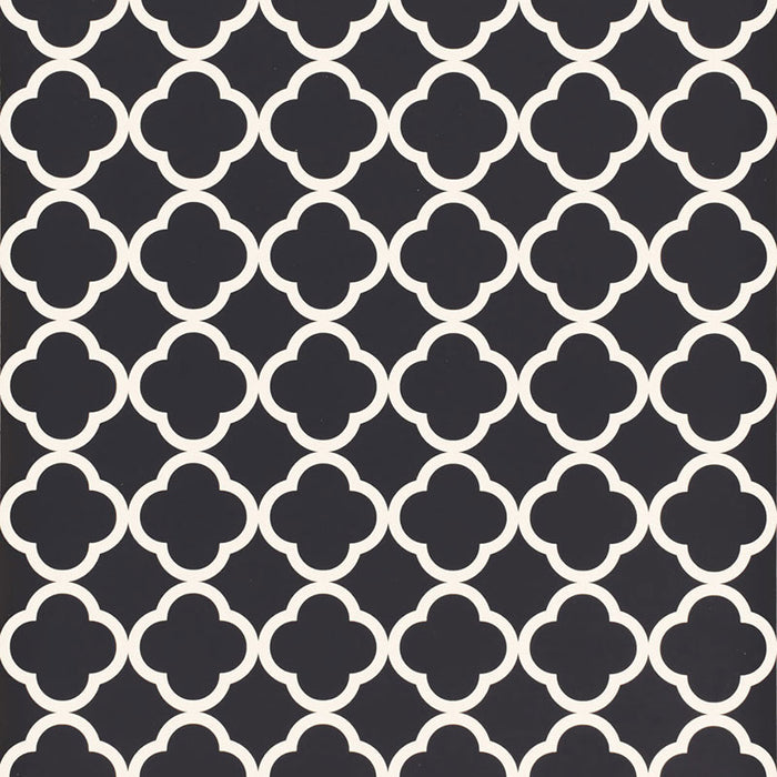 Schumacher Morocco Black Wallpaper Sample 5005876
