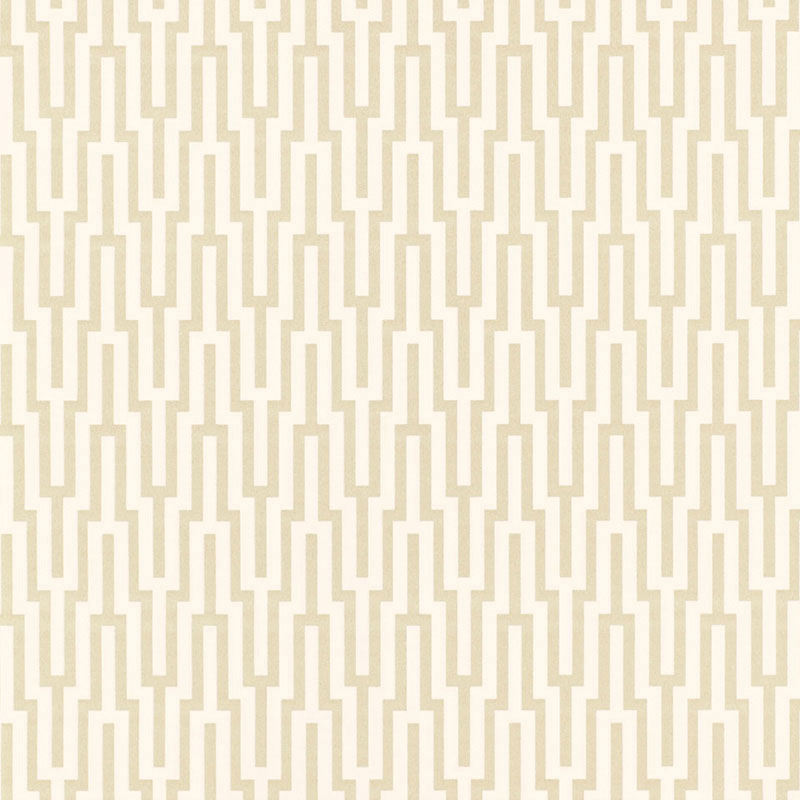 Schumacher Metropolitan Fret Crystal Wallpaper Sample 5005890