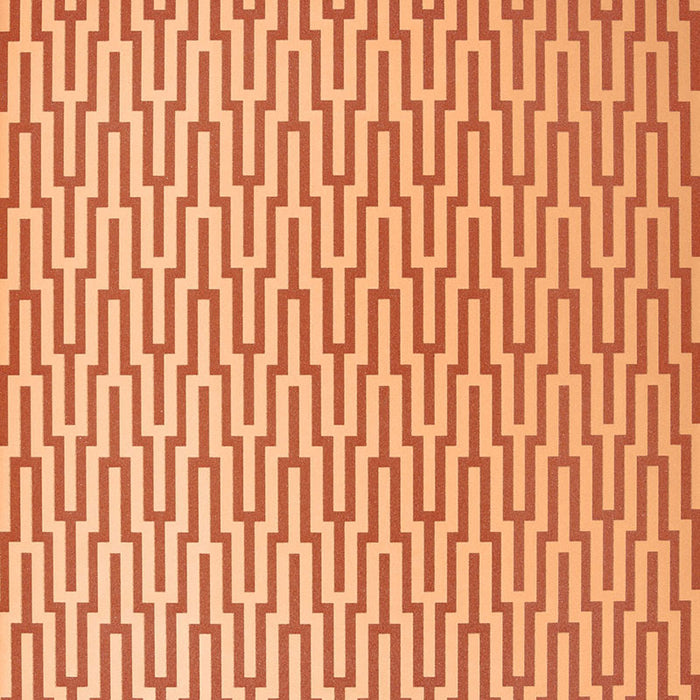 Schumacher Metropolitan Fret Amber Wallpaper Sample 5005893