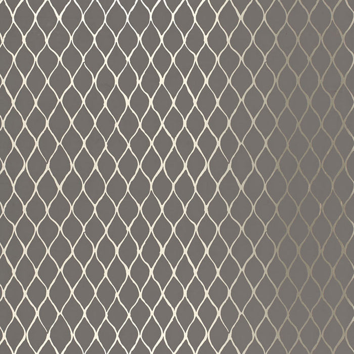 Schumacher Valencia Graphite Wallpaper Sample 5005913