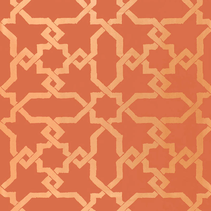 Schumacher Cordoba Cinnabar Wallpaper Sample 5005923