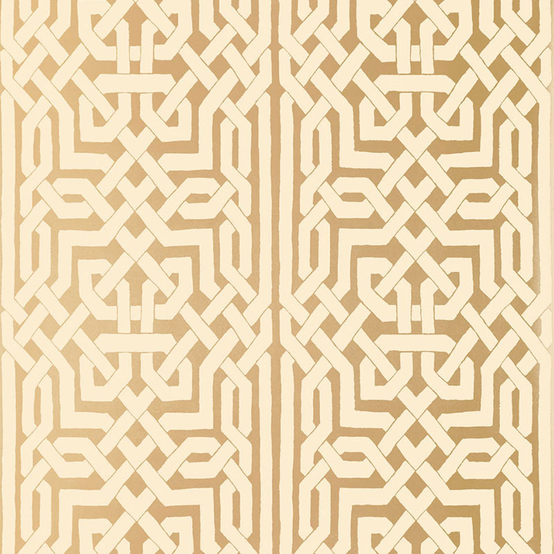 Schumacher Malaga Gold Wallpaper Sample 5005931