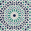 Schumacher Nasrid Palace Mosaic Aegean Wallpaper Sample 5005960