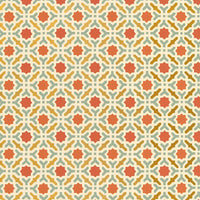 Schumacher Serallo Mosaic Persimmon Wallpaper 5005972